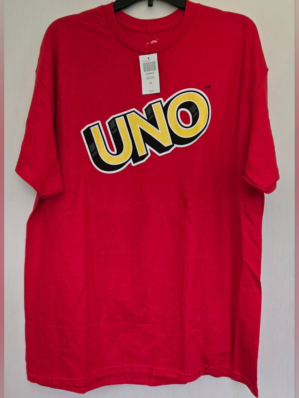 NWT XL Men's Red UNO Logo Tee